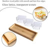 3-pc Square Storage Jar Set with Wooden Tray
